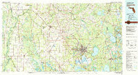 Gainesville Florida Historical topographic map, 1:100000 scale, 30 X 60 Minute, Year 1981