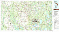 Gainesville Florida Historical topographic map, 1:100000 scale, 30 X 60 Minute, Year 1981
