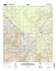 Gainesville East Florida Current topographic map, 1:24000 scale, 7.5 X 7.5 Minute, Year 2015