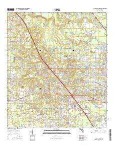 Gainesville West Florida Current topographic map, 1:24000 scale, 7.5 X 7.5 Minute, Year 2015