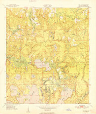 Gap Pond Florida Historical topographic map, 1:24000 scale, 7.5 X 7.5 Minute, Year 1951