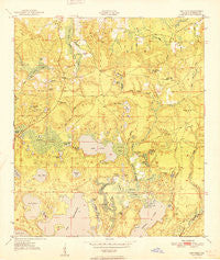 Gap Pond Florida Historical topographic map, 1:24000 scale, 7.5 X 7.5 Minute, Year 1951