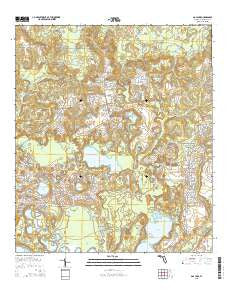 Gap Lake Florida Current topographic map, 1:24000 scale, 7.5 X 7.5 Minute, Year 2015