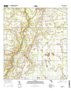 Gardner Florida Current topographic map, 1:24000 scale, 7.5 X 7.5 Minute, Year 2015