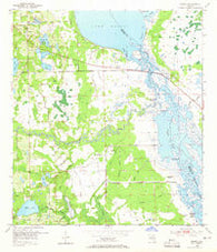 Geneva Florida Historical topographic map, 1:24000 scale, 7.5 X 7.5 Minute, Year 1953