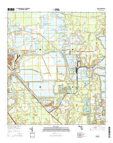 Genoa Florida Current topographic map, 1:24000 scale, 7.5 X 7.5 Minute, Year 2015