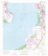 Gibsonton Florida Historical topographic map, 1:24000 scale, 7.5 X 7.5 Minute, Year 1956