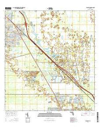 Gilchrist Florida Current topographic map, 1:24000 scale, 7.5 X 7.5 Minute, Year 2015