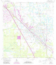 Gilchrist Florida Historical topographic map, 1:24000 scale, 7.5 X 7.5 Minute, Year 1957