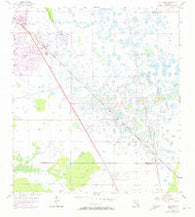 Gilchrist Florida Historical topographic map, 1:24000 scale, 7.5 X 7.5 Minute, Year 1957