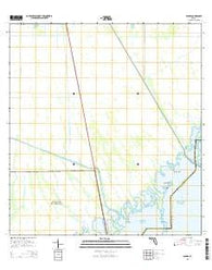 Glades Florida Current topographic map, 1:24000 scale, 7.5 X 7.5 Minute, Year 2015