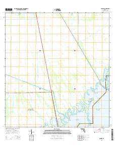Glades Florida Current topographic map, 1:24000 scale, 7.5 X 7.5 Minute, Year 2015