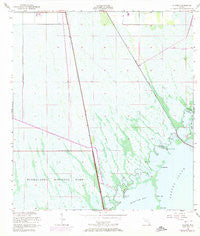Glades Florida Historical topographic map, 1:24000 scale, 7.5 X 7.5 Minute, Year 1956