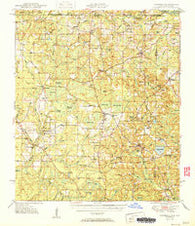 Glendale Florida Historical topographic map, 1:62500 scale, 15 X 15 Minute, Year 1951