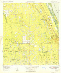 Gomez Florida Historical topographic map, 1:24000 scale, 7.5 X 7.5 Minute, Year 1949