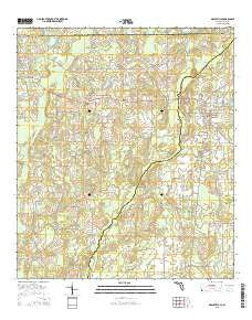 Graceville Florida Current topographic map, 1:24000 scale, 7.5 X 7.5 Minute, Year 2015