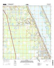 Grant Florida Current topographic map, 1:24000 scale, 7.5 X 7.5 Minute, Year 2015