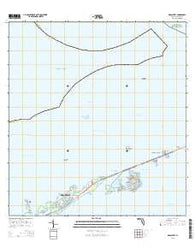 Grassy Key Florida Current topographic map, 1:24000 scale, 7.5 X 7.5 Minute, Year 2015