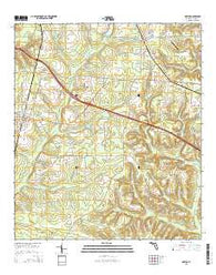 Gretna Florida Current topographic map, 1:24000 scale, 7.5 X 7.5 Minute, Year 2015