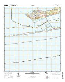 Gulf Breeze Florida Current topographic map, 1:24000 scale, 7.5 X 7.5 Minute, Year 2015