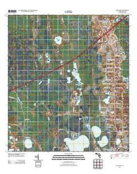Gum Lake Florida Historical topographic map, 1:24000 scale, 7.5 X 7.5 Minute, Year 2012
