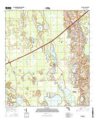 Gum Lake Florida Current topographic map, 1:24000 scale, 7.5 X 7.5 Minute, Year 2015