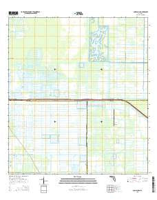 Gum Slough Florida Current topographic map, 1:24000 scale, 7.5 X 7.5 Minute, Year 2015