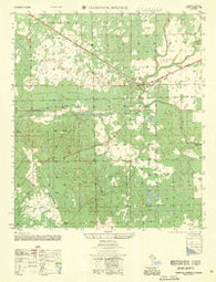 Hampton Springs Florida Historical topographic map, 1:25000 scale, 7.5 X 7.5 Minute, Year 1956