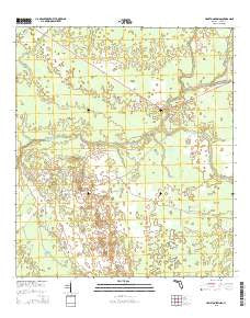 Hampton Springs Florida Current topographic map, 1:24000 scale, 7.5 X 7.5 Minute, Year 2015