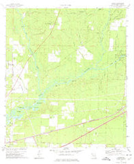 Harold Florida Historical topographic map, 1:24000 scale, 7.5 X 7.5 Minute, Year 1973
