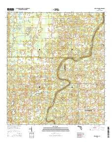 Hatchbend Florida Current topographic map, 1:24000 scale, 7.5 X 7.5 Minute, Year 2015