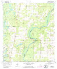 Hatchbend Florida Historical topographic map, 1:24000 scale, 7.5 X 7.5 Minute, Year 1968