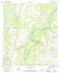 Hatchbend Florida Historical topographic map, 1:24000 scale, 7.5 X 7.5 Minute, Year 1968