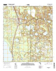 Hawthorne Florida Current topographic map, 1:24000 scale, 7.5 X 7.5 Minute, Year 2015