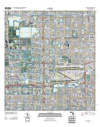 Hialeah Florida Historical topographic map, 1:24000 scale, 7.5 X 7.5 Minute, Year 2012