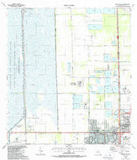 Hialeah SW Florida Historical topographic map, 1:24000 scale, 7.5 X 7.5 Minute, Year 1988