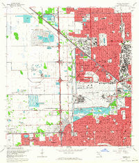 Hialeah Florida Historical topographic map, 1:24000 scale, 7.5 X 7.5 Minute, Year 1962