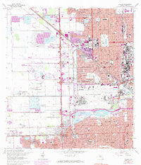 Hialeah Florida Historical topographic map, 1:24000 scale, 7.5 X 7.5 Minute, Year 1962