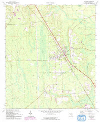 Hilliard Florida Historical topographic map, 1:24000 scale, 7.5 X 7.5 Minute, Year 1970