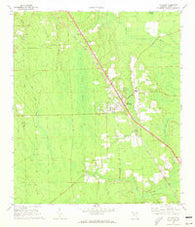 Hilliard Florida Historical topographic map, 1:24000 scale, 7.5 X 7.5 Minute, Year 1970