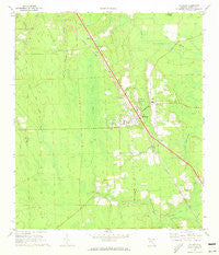 Hilliard Florida Historical topographic map, 1:24000 scale, 7.5 X 7.5 Minute, Year 1970
