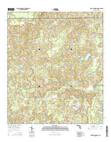 Hobbs Crossroads Florida Current topographic map, 1:24000 scale, 7.5 X 7.5 Minute, Year 2015