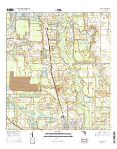 Homeland Florida Current topographic map, 1:24000 scale, 7.5 X 7.5 Minute, Year 2015