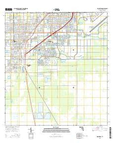 Homestead Florida Current topographic map, 1:24000 scale, 7.5 X 7.5 Minute, Year 2015