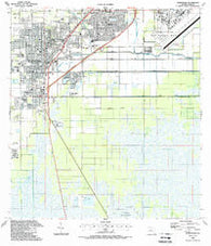 Homestead Florida Historical topographic map, 1:24000 scale, 7.5 X 7.5 Minute, Year 1988