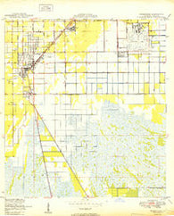 Homestead Florida Historical topographic map, 1:24000 scale, 7.5 X 7.5 Minute, Year 1950