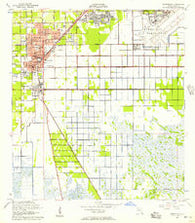 Homestead Florida Historical topographic map, 1:24000 scale, 7.5 X 7.5 Minute, Year 1956