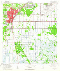 Homestead Florida Historical topographic map, 1:24000 scale, 7.5 X 7.5 Minute, Year 1956