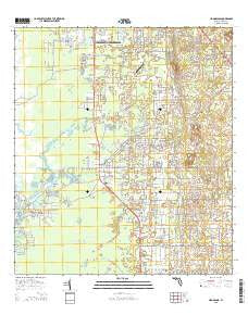 Homosassa Florida Current topographic map, 1:24000 scale, 7.5 X 7.5 Minute, Year 2015