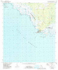 Horseshoe Beach Florida Historical topographic map, 1:24000 scale, 7.5 X 7.5 Minute, Year 1954